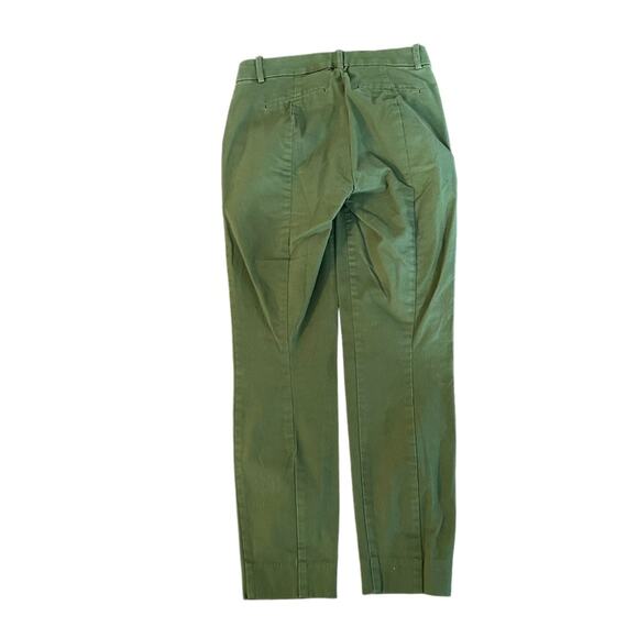 J Crew Mercantile Effortless Slim Crop Chino Pant Green 00 Preppy Utility J9743 - Picture 5 of 13